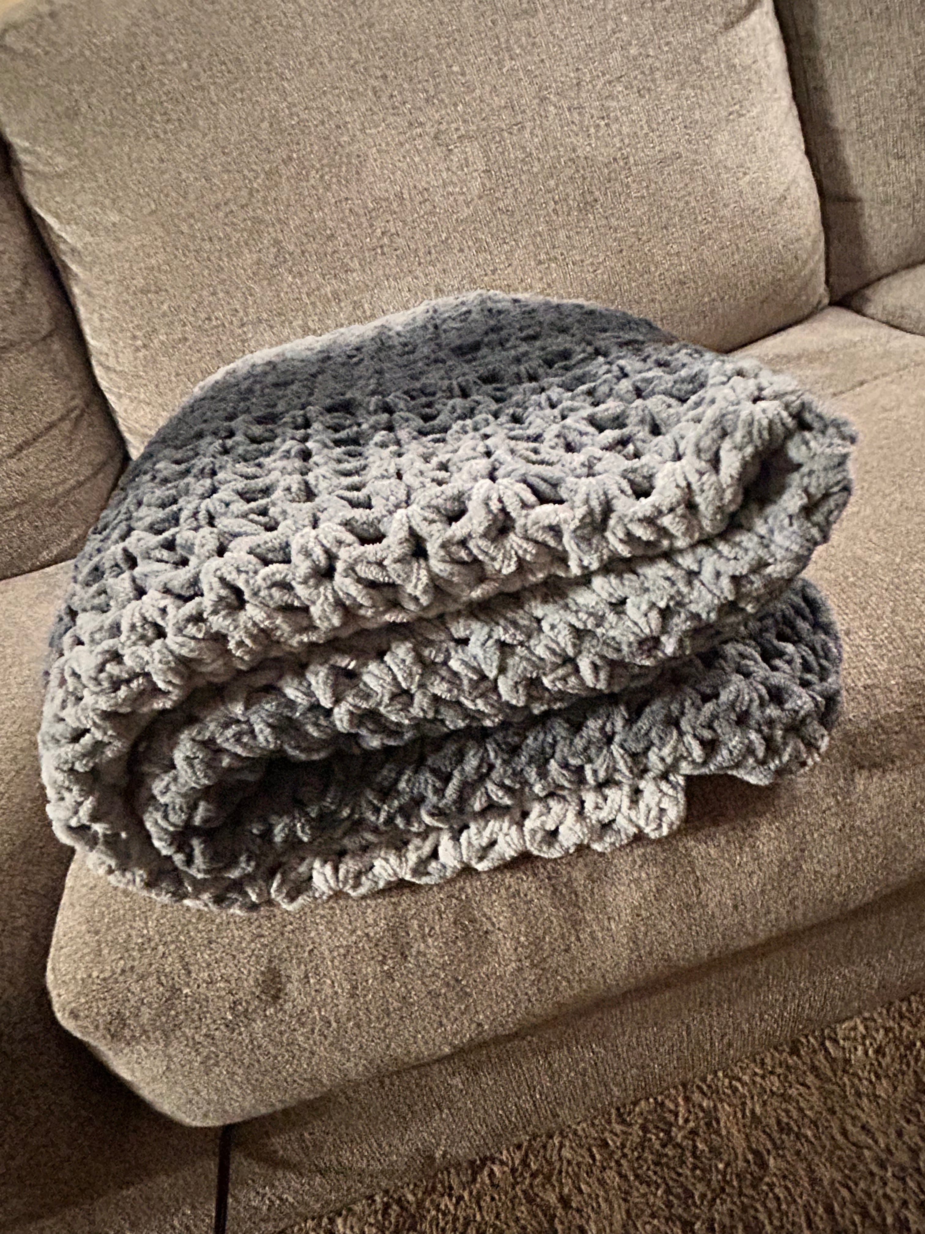 Ombré Suzette Stitch Blanket