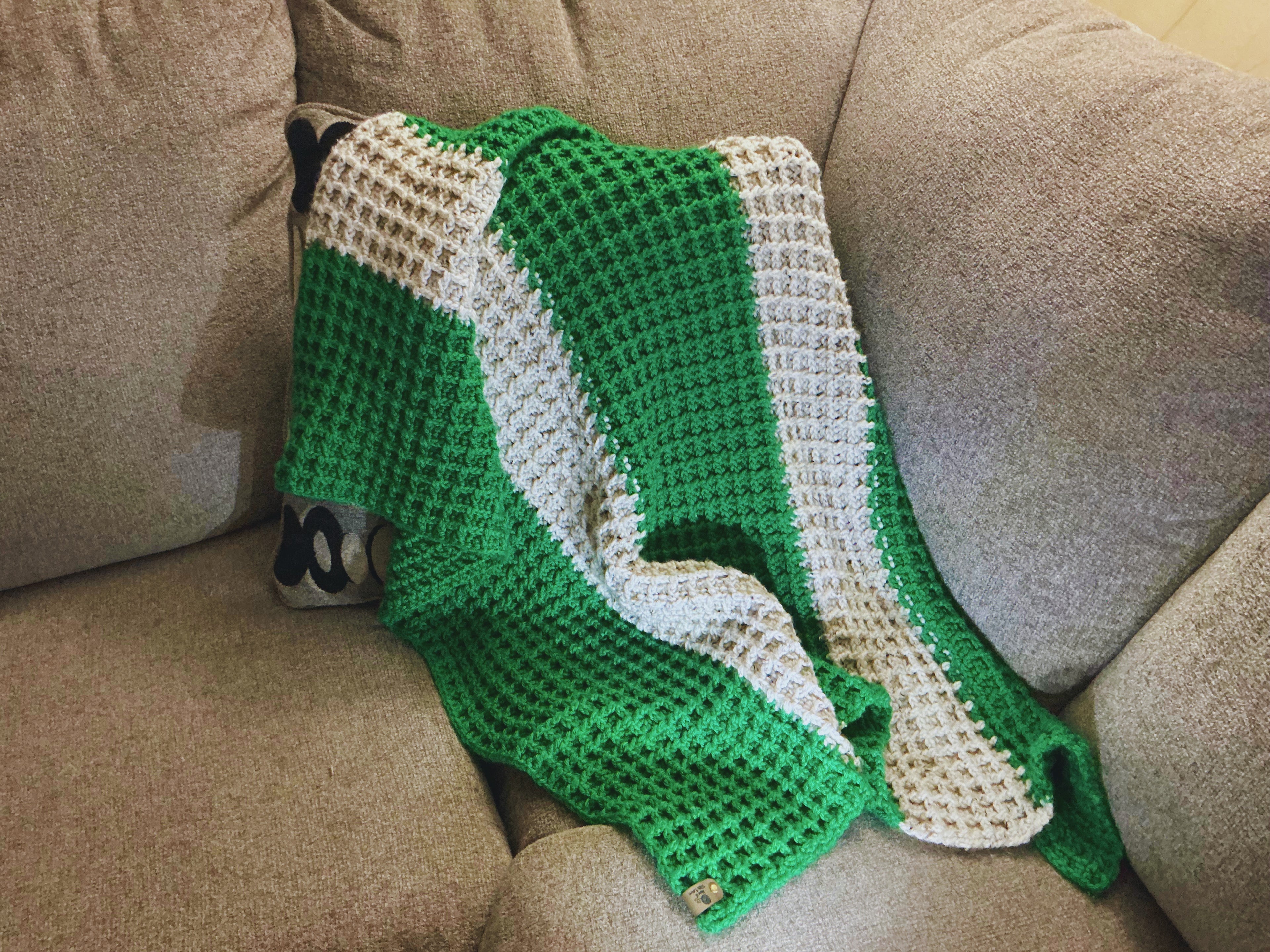 Waffle Stitch Lapghan