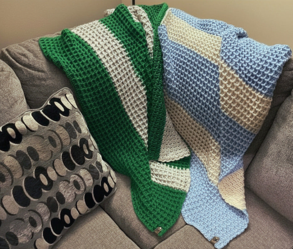 Waffle Stitch Lapghan